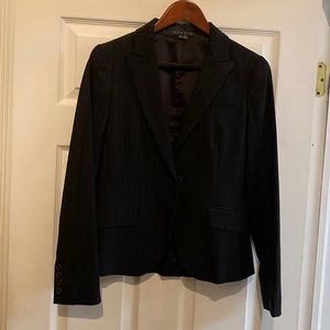 Theory suit jacket size 6 wide leg pants size 4